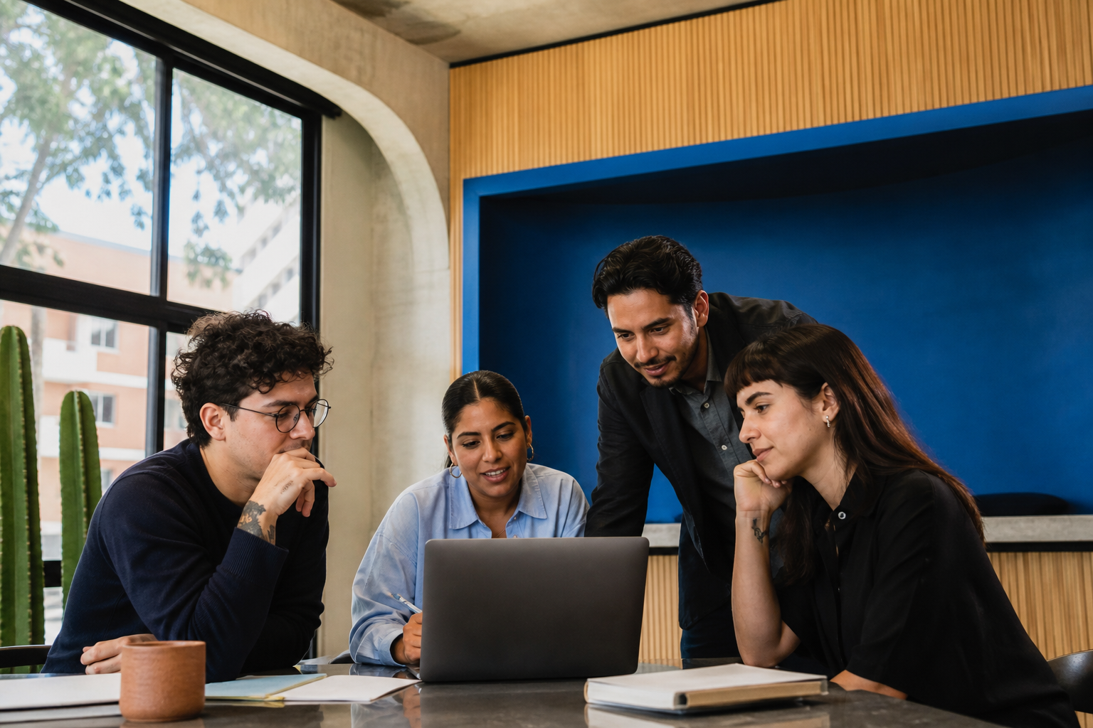 Equipo de Tizawebs colaborando en un proyecto digital