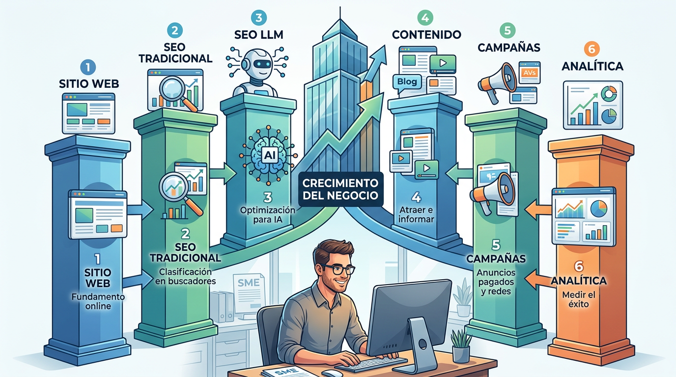 ¿Por qué tu negocio necesita una Estrategia Digital Integral (Y no solo un Sitio Web)
